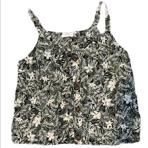 never worn floral dressy tank top